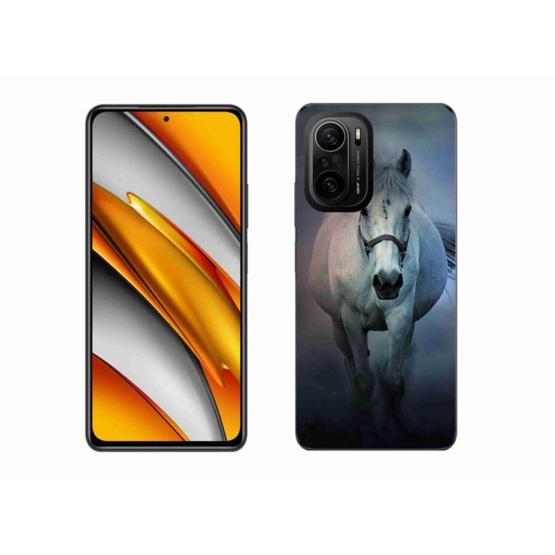 Gél tok mmCase a Xiaomi Poco F3-hoz - futó fehér ló