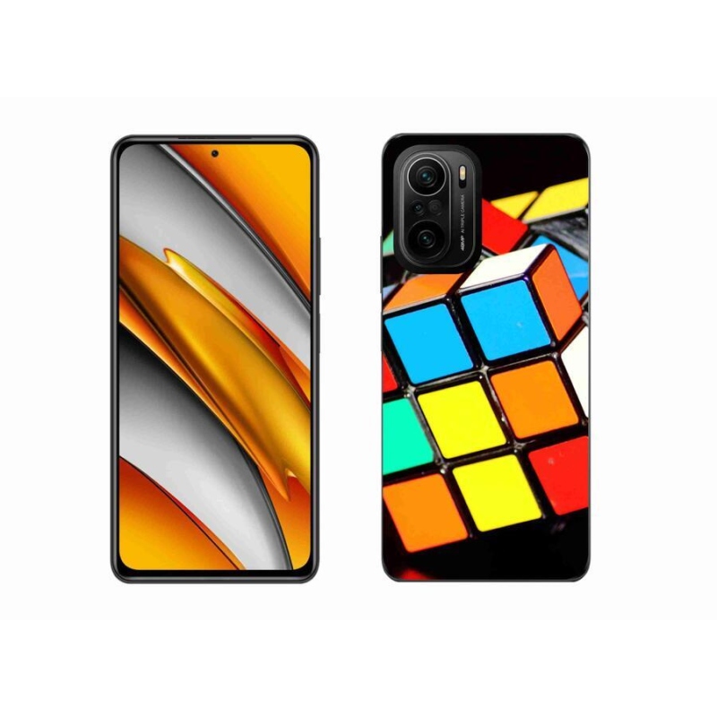 Gél tok mmCase a Xiaomi Poco F3-hoz - Rubik-kocka