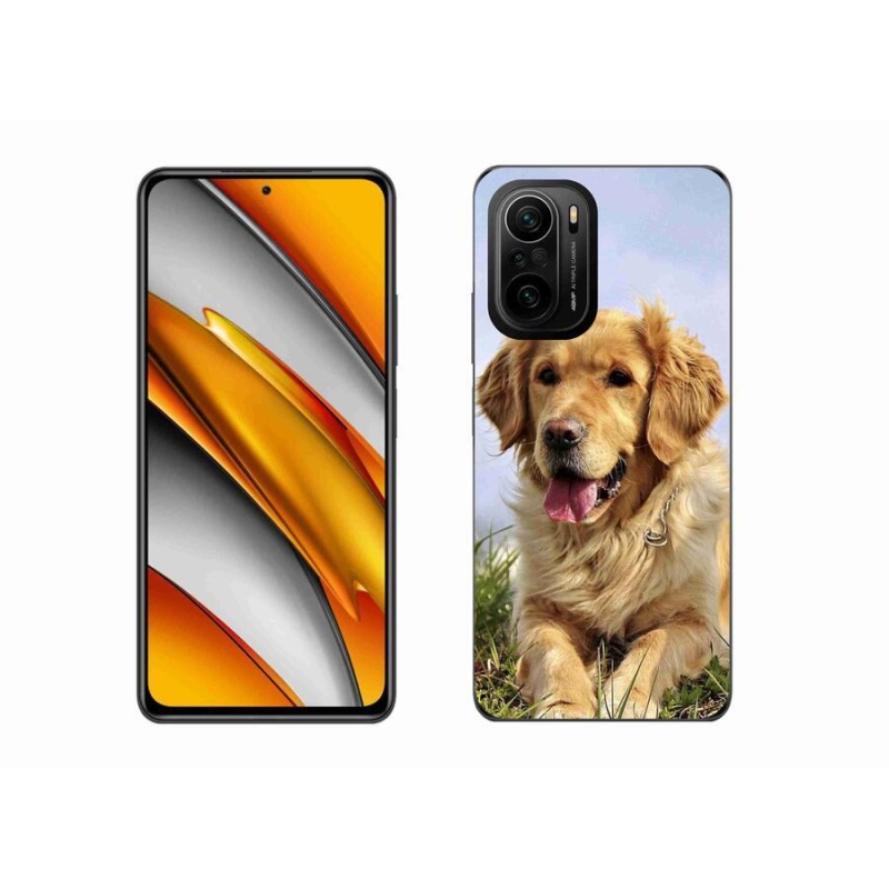 Gél tok mmCase a Xiaomi Poco F3 készülékhez - arany retriever