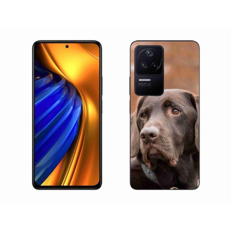 Gél tok mmCase a Xiaomi Poco F4-hez - barna labrador