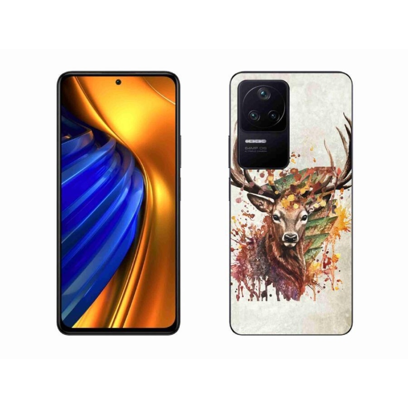 Gél tok mmCase a Xiaomi Poco F4 készülékhez - szarvas 1