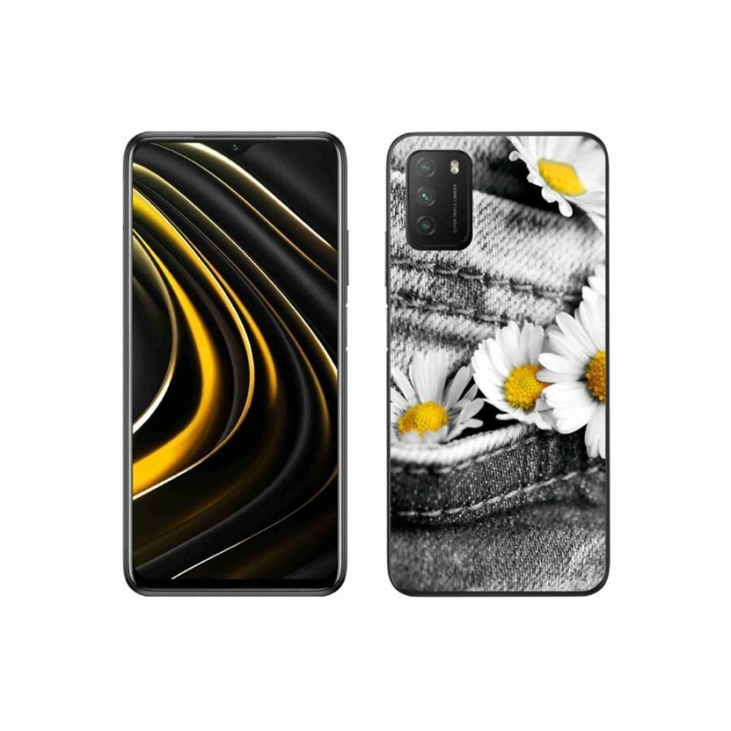 Gél tok mmCase a Xiaomi Poco M3-hoz - margaréták