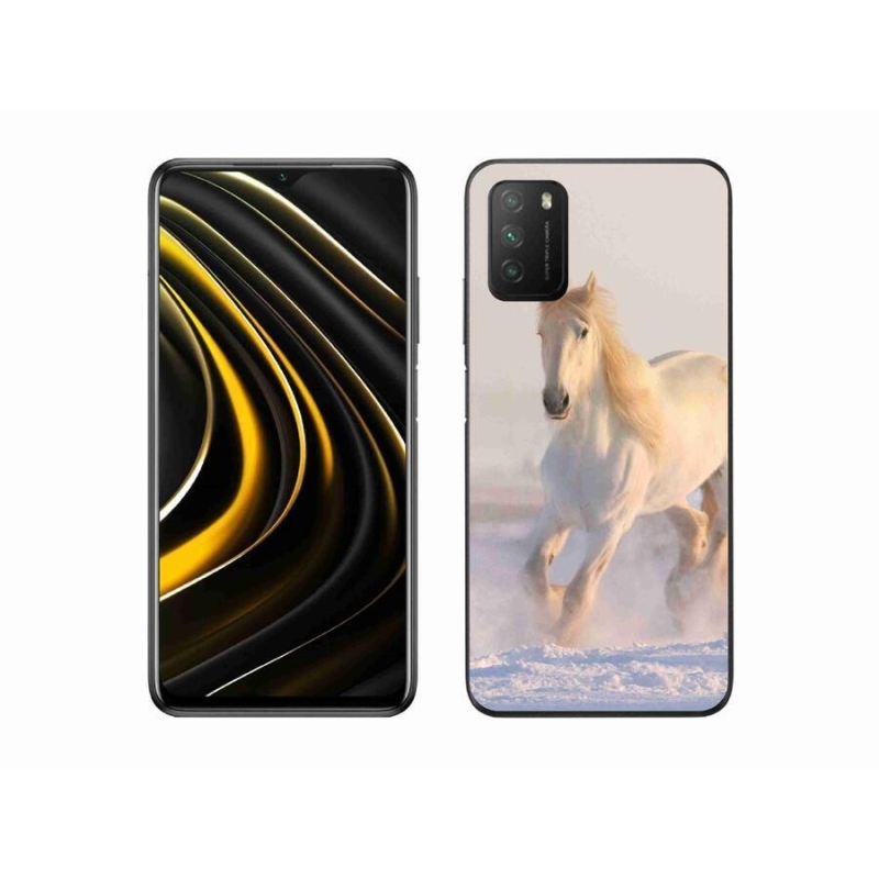 Gél tok mmCase a Xiaomi Poco M3 számára - ló a hóban