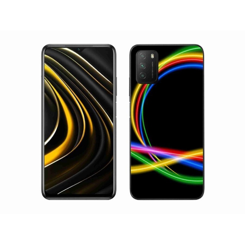 Gél tok mmCase a Xiaomi Poco M3 készülékhez - neon körök