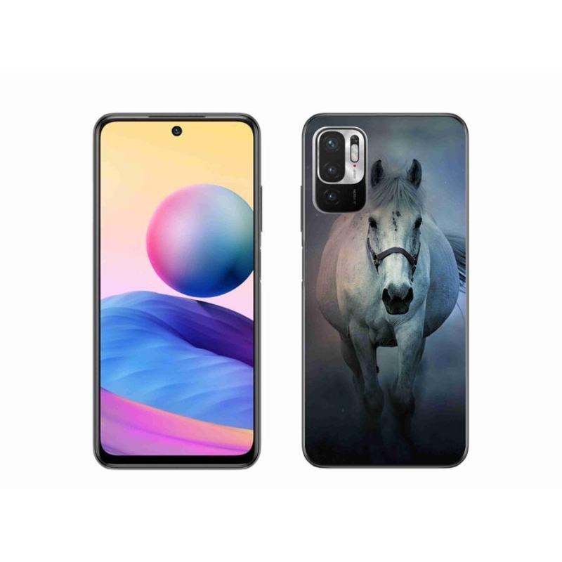 Gél tok mmCase a Xiaomi Poco M3 Pro/5G számára - futó fehér ló
