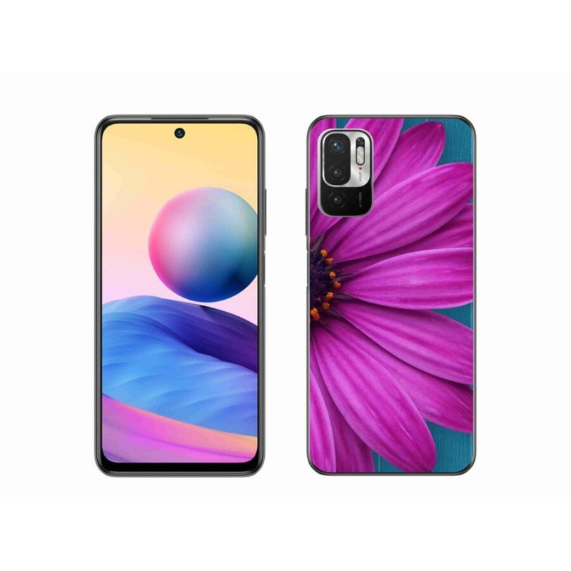 Gél tok mmCase a Xiaomi Poco M3 Pro/5G készülékhez - lila margaréta