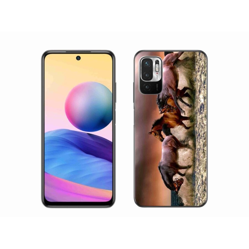 Gél tok mmCase a Xiaomi Poco M3 Pro/5G számára - lovak 1