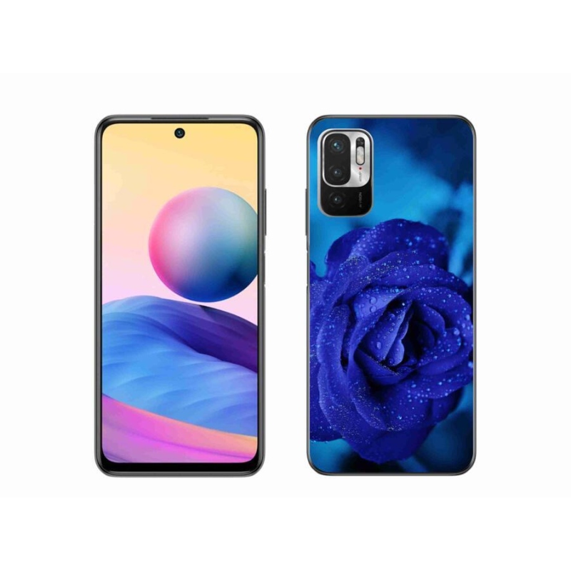 Gél tok mmCase a Xiaomi Poco M3 Pro/5G készülékhez - kék rózsa