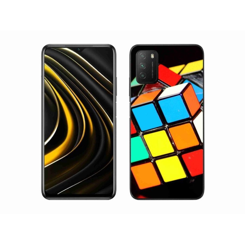 Gél tok mmCase a Xiaomi Poco M3-hoz - Rubik-kocka