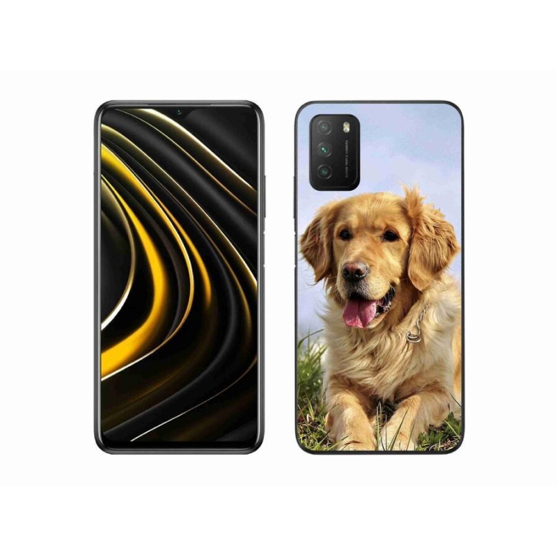 Gél tok mmCase a Xiaomi Poco M3 készülékhez - arany retriever