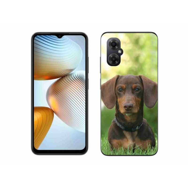 Gél tok mmCase a Xiaomi Poco M4 5G-hez - barna tacskó