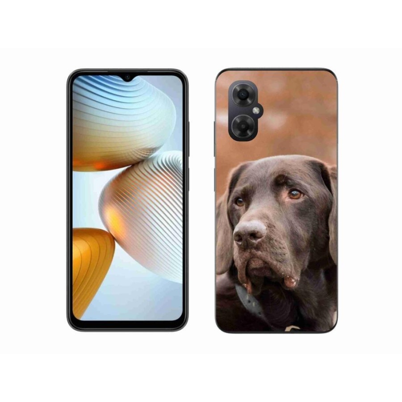 Gél tok mmCase a Xiaomi Poco M4 5G-hez - barna labrador