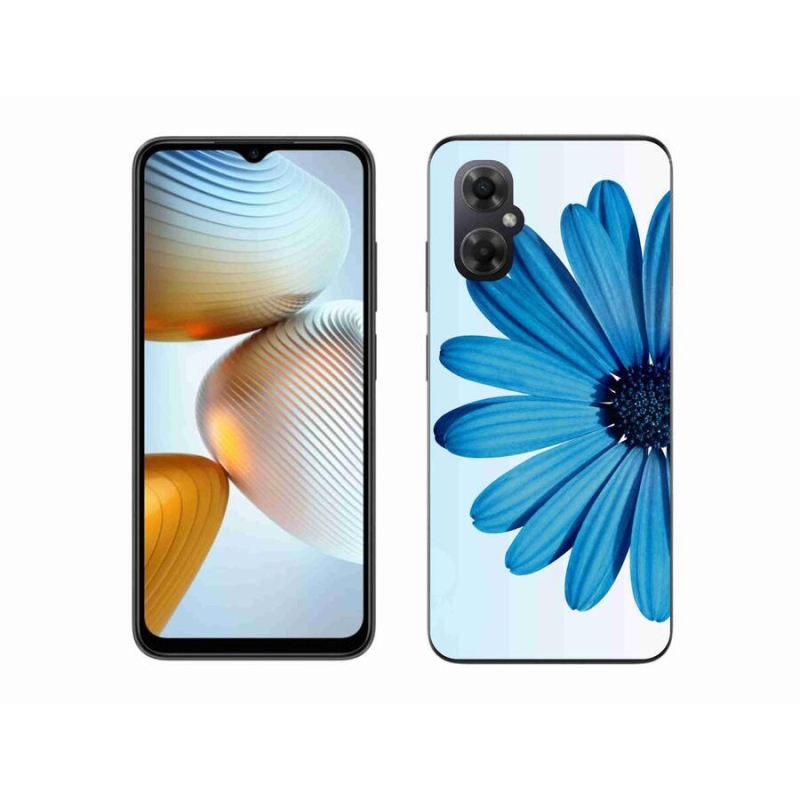 Gél tok mmCase a Xiaomi Poco M4 5G-hez - kék margaréta