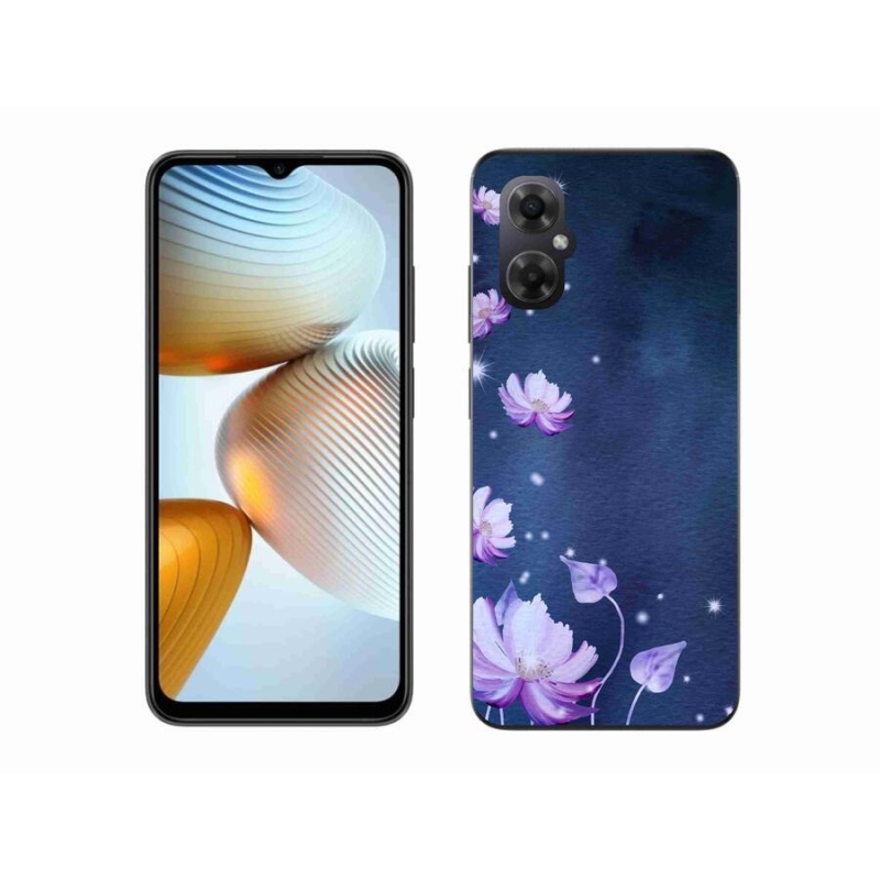 Gél tok mmCase a Xiaomi Poco M4 5G számára - hulló virágok