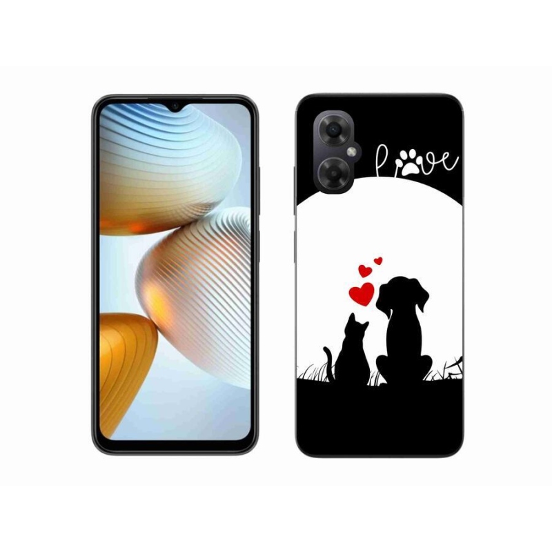 Gél tok mmCase a Xiaomi Poco M4 5G-hez - állati szeretet