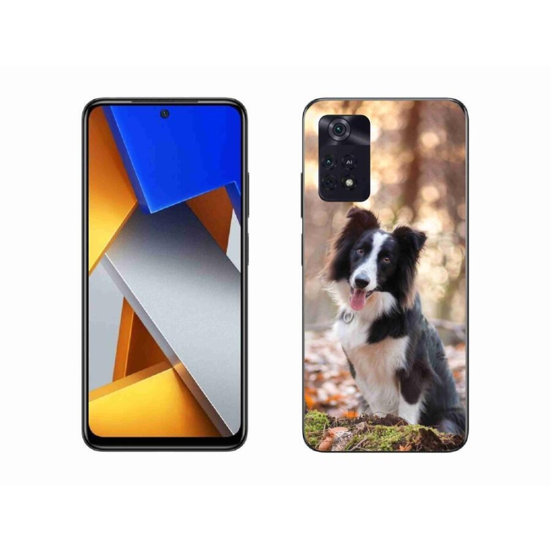 Gél tok mmCase a Xiaomi Poco M4 Pro 4G-hez - border colie 1