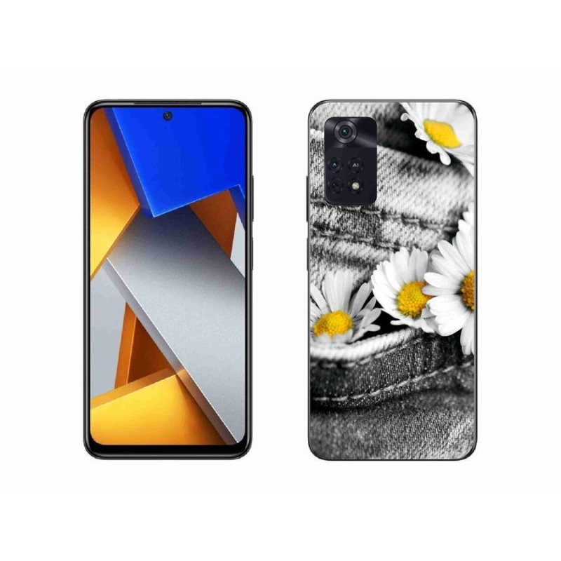 Gél tok mmCase a Xiaomi Poco M4 Pro 4G-hez - százszorszépek