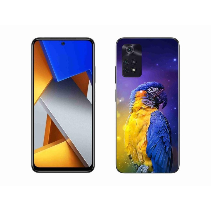 Gél tok mmCase a Xiaomi Poco M4 Pro 4G-hez - papagáj ara 1