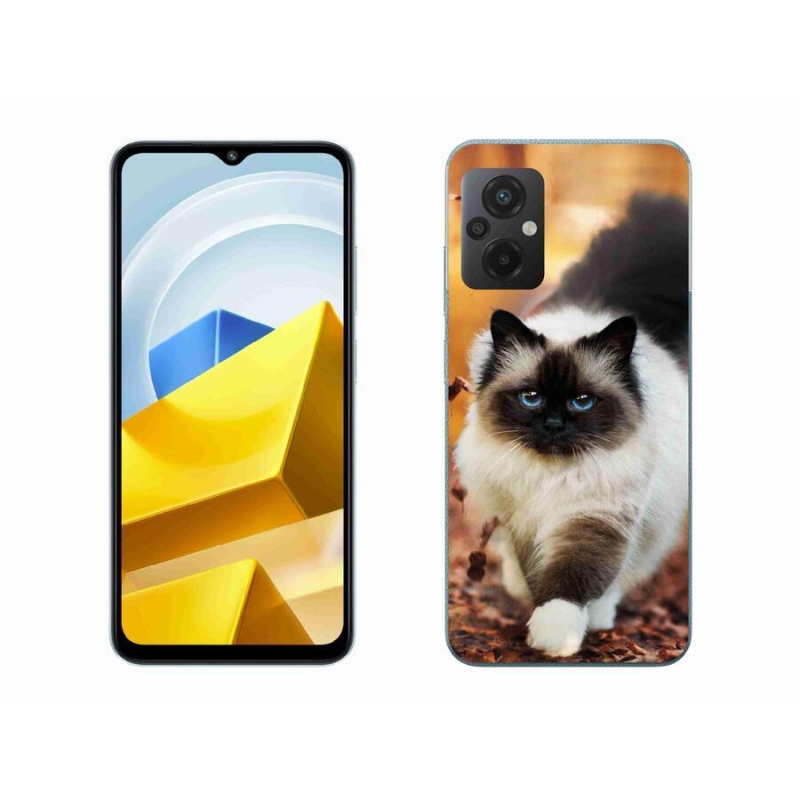 Gél tok mmCase a Xiaomi Poco M5 4G-hez - macska