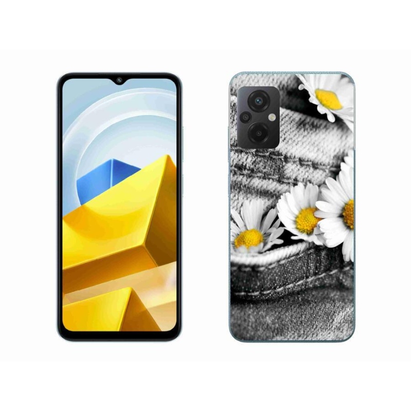 Gél tok mmCase a Xiaomi Poco M5 4G-hez - százszorszépek