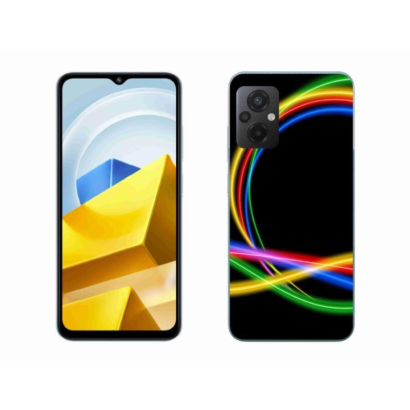 Gél tok mmCase a Xiaomi Poco M5 4G készülékhez - neon körök