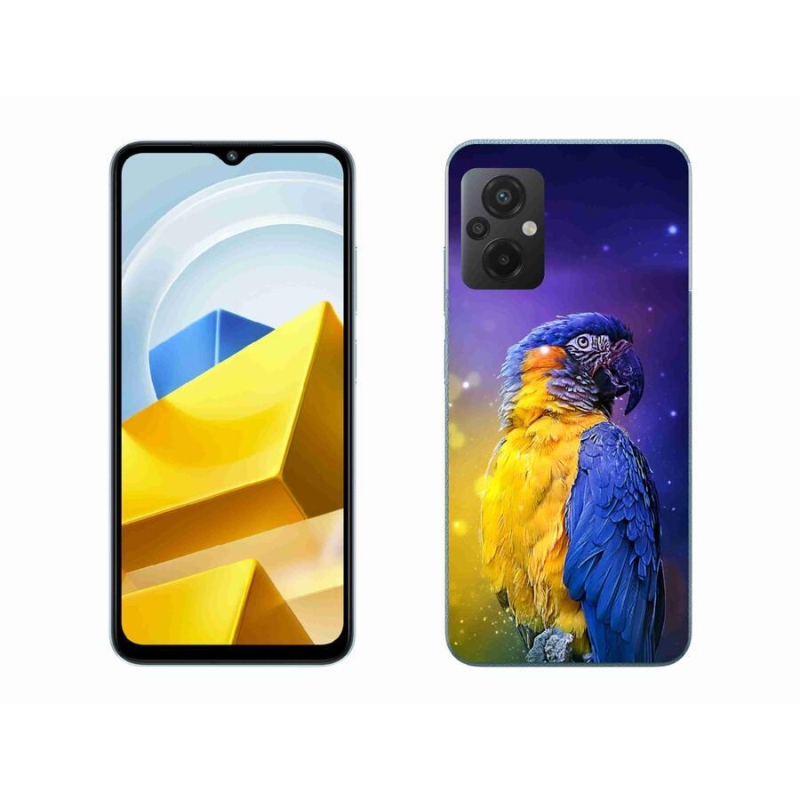 Gél tok mmCase a Xiaomi Poco M5 4G-hez - papagáj ara 1