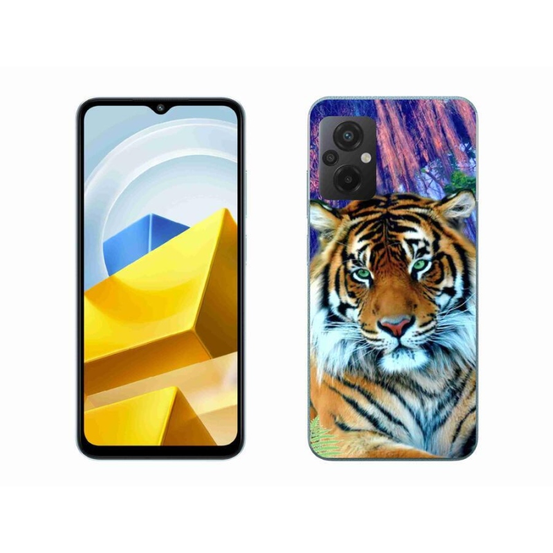 Gél tok mmCase a Xiaomi Poco M5 4G-hez - tigris
