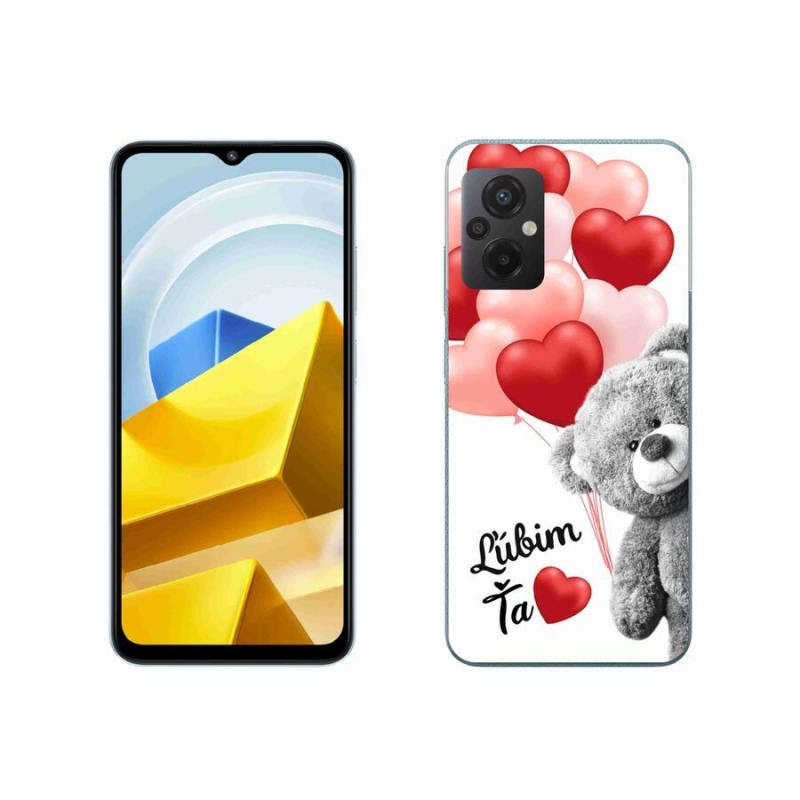 Gél tok mmCase a Xiaomi Poco M5 4G-hez - I love you en