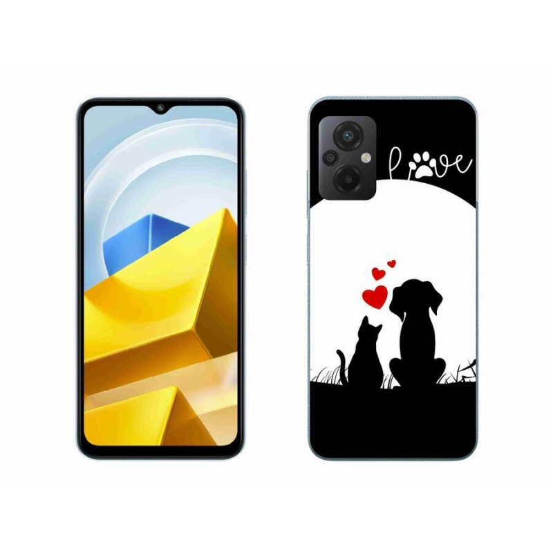 Gél tok mmCase a Xiaomi Poco M5 4G-hez - állati szeretet