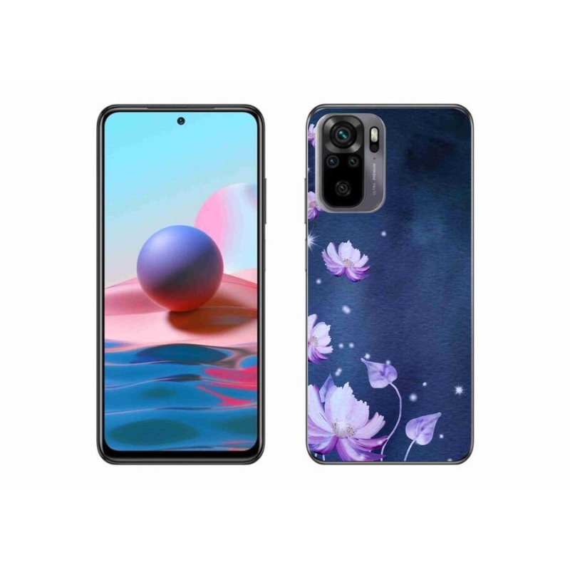 Gél tok mmCase a Xiaomi Poco M5s készülékhez - hulló virágok