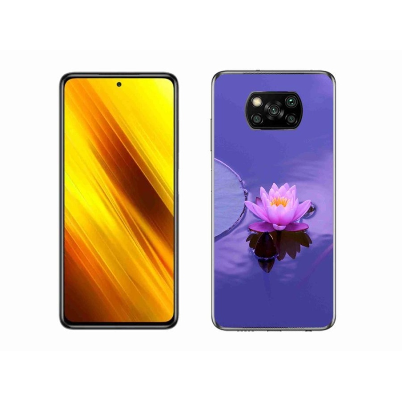 Gél tok mmCase a Xiaomi Poco X3-hoz - virág a vízen