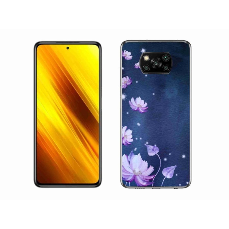 Gél tok mmCase a Xiaomi Poco X3-hoz - hulló virágok