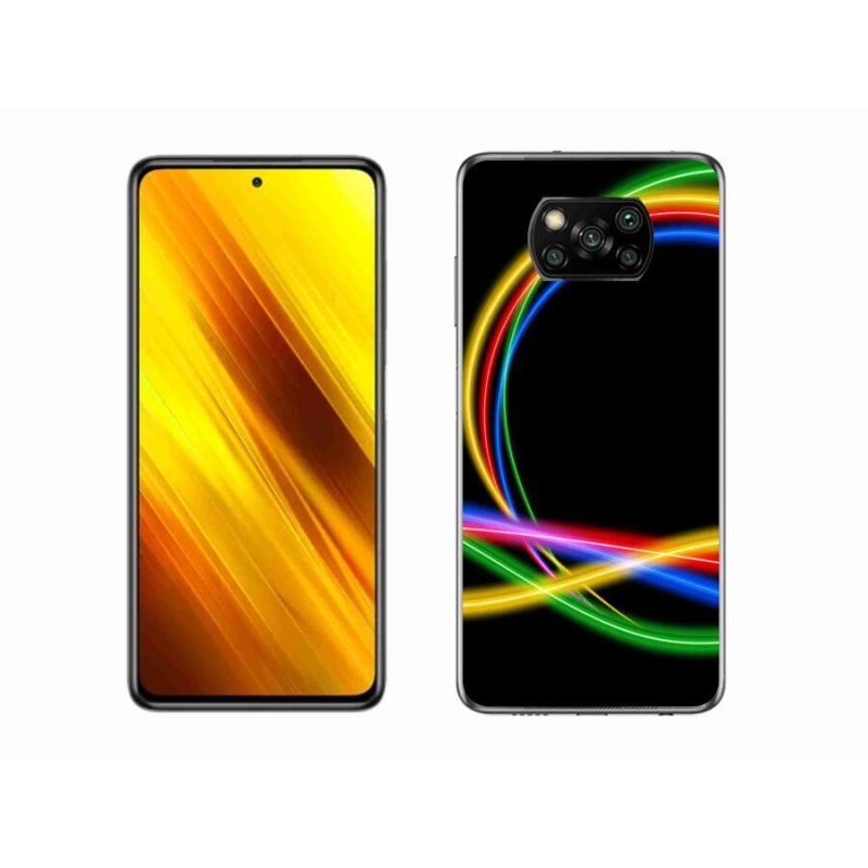 Gél tok mmCase a Xiaomi Poco X3 Pro számára - neon körök