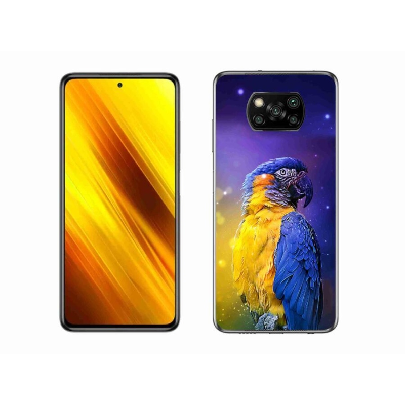 Gél tok mmCase a Xiaomi Poco X3 Pro készülékhez - papagáj ara 1