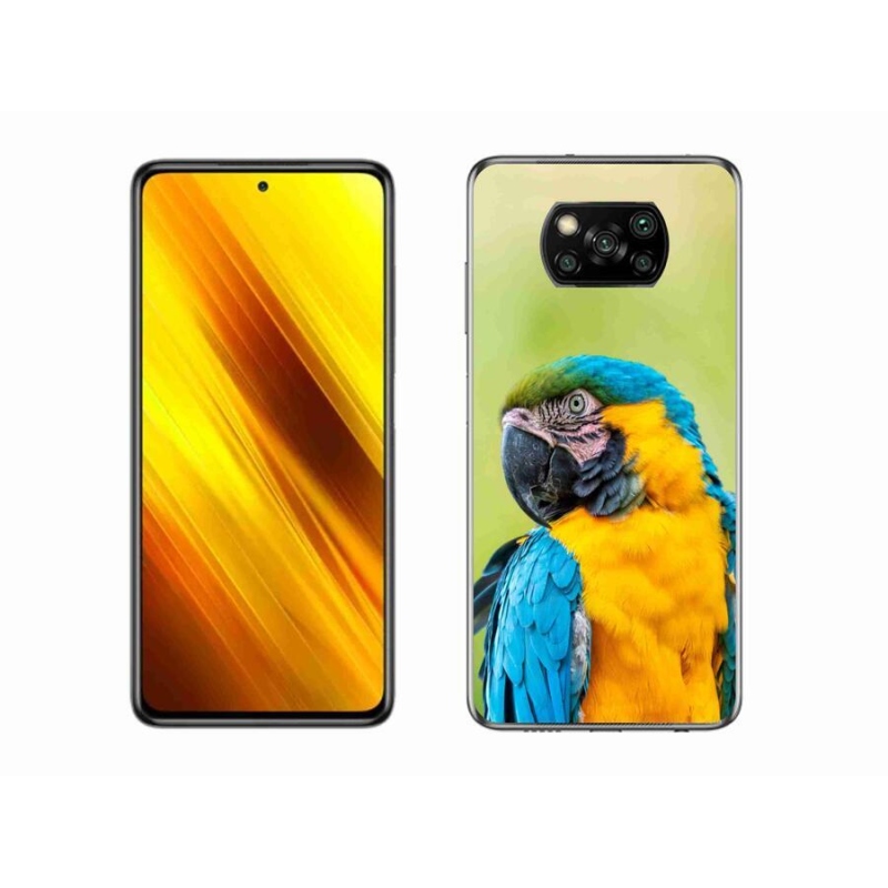 Gél tok mmCase a Xiaomi Poco X3 Pro készülékhez - papagáj ara 2