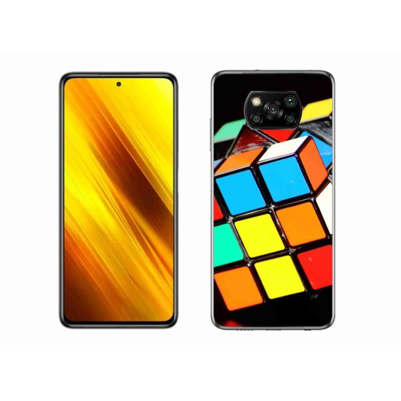 Gél tok mmCase a Xiaomi Poco X3 Pro számára - Rubik-kocka