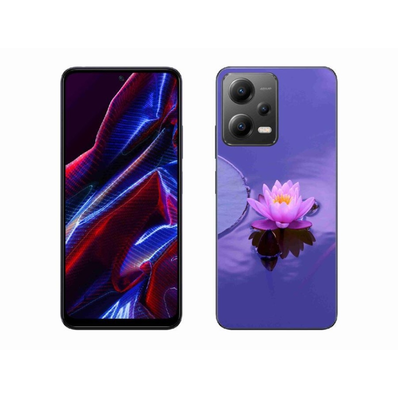 Gél tok mmCase a Xiaomi Poco X5 5G számára - virág a vízen