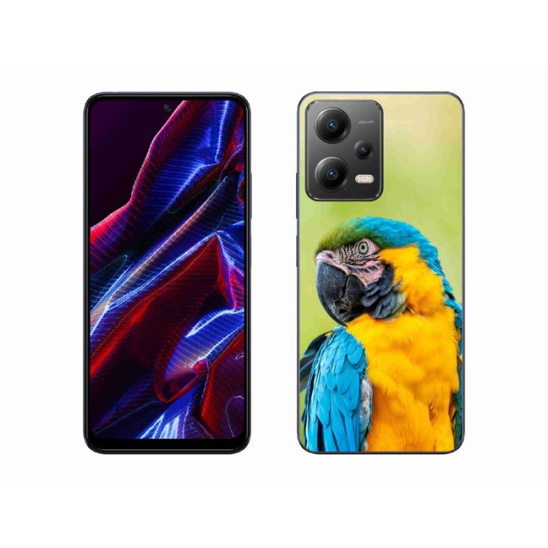 Gél tok mmCase a Xiaomi Poco X5 5G számára - parrot ara 2