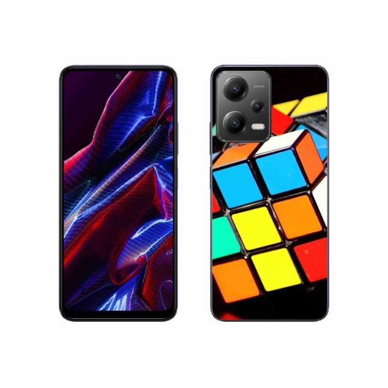 Gél tok mmCase a Xiaomi Poco X5 5G számára - Rubik-kocka