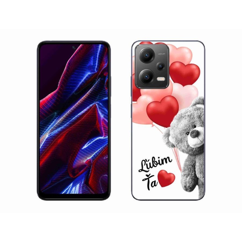 Gél tok mmCase a Xiaomi Poco X5 5G számára - I love you en