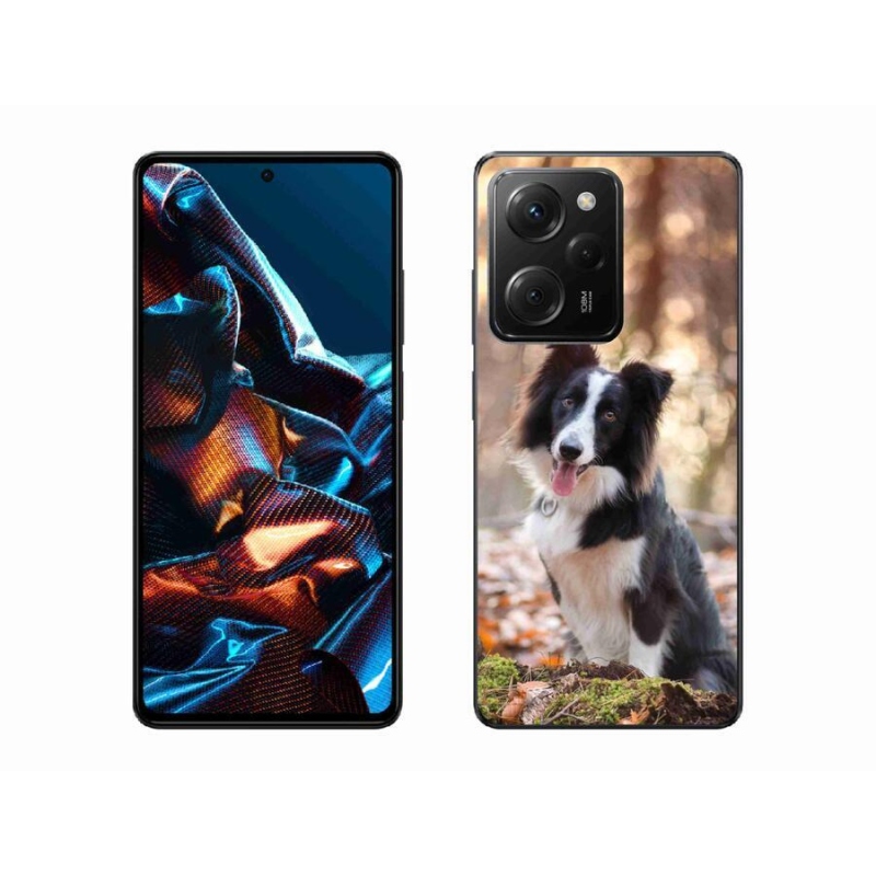 Gél tok mmCase a Xiaomi Poco X5 Pro 5G-hez - border colie 1