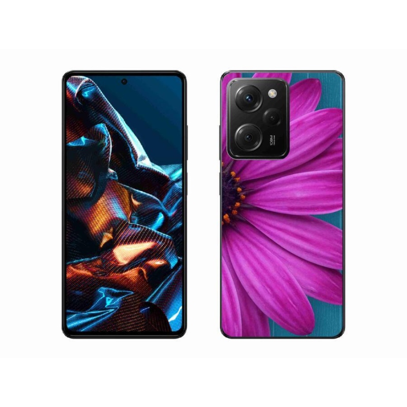 Gél tok mmCase a Xiaomi Poco X5 Pro 5G-hez - lila margaréta
