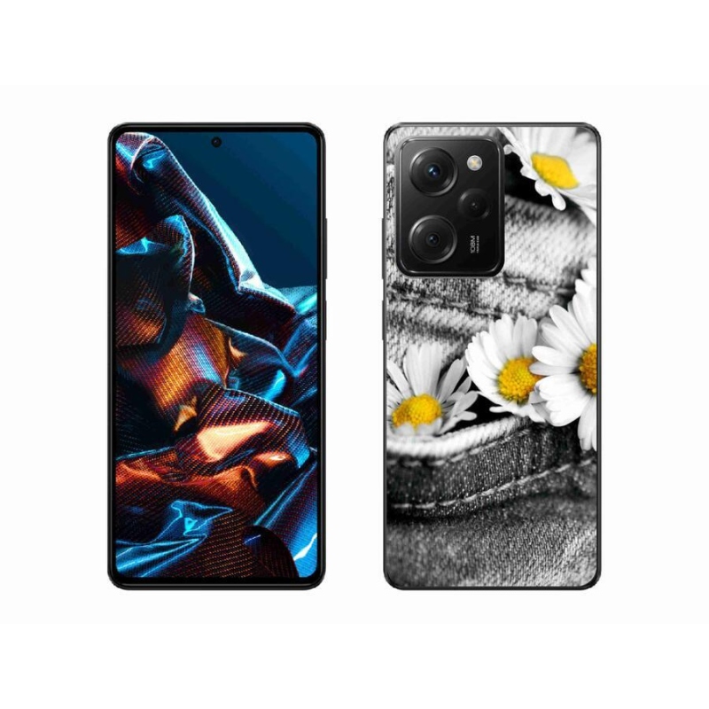 Gél tok mmCase a Xiaomi Poco X5 Pro 5G-hez - margaréták
