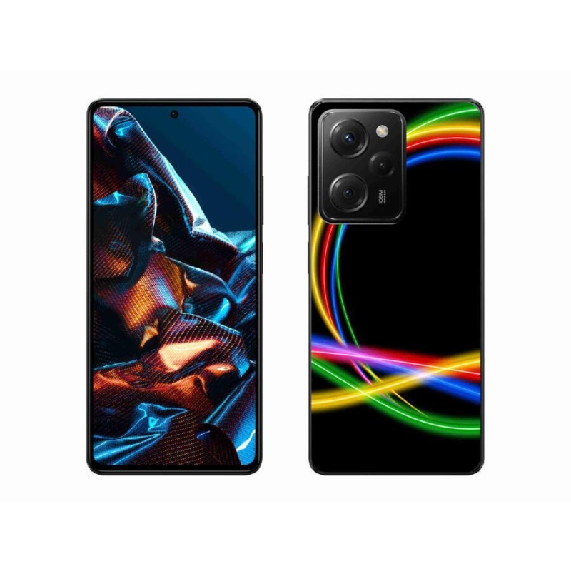 Gél tok mmCase a Xiaomi Poco X5 Pro 5G számára - neon körök