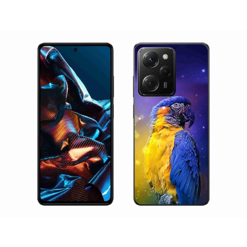 Gél tok mmCase a Xiaomi Poco X5 Pro 5G számára - papagáj ara 1