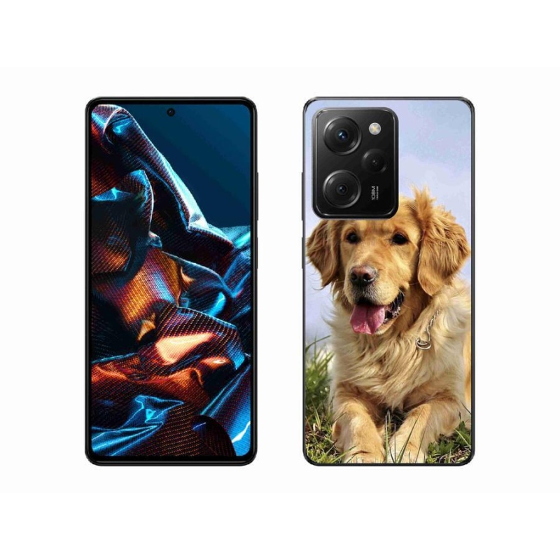 Gél tok mmCase a Xiaomi Poco X5 Pro 5G számára - arany retriever