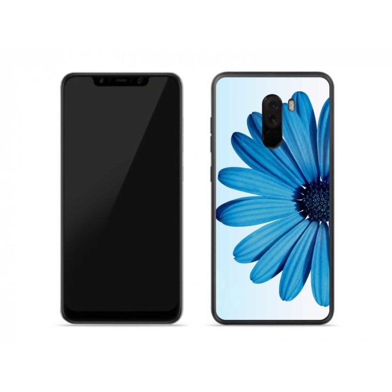 Gél tok mmCase a Xiaomi Pocophone F1-hez - kék margaréta