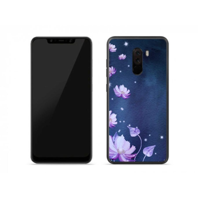 Gél tok mmCase a Xiaomi Pocophone F1-hez - hulló virágok
