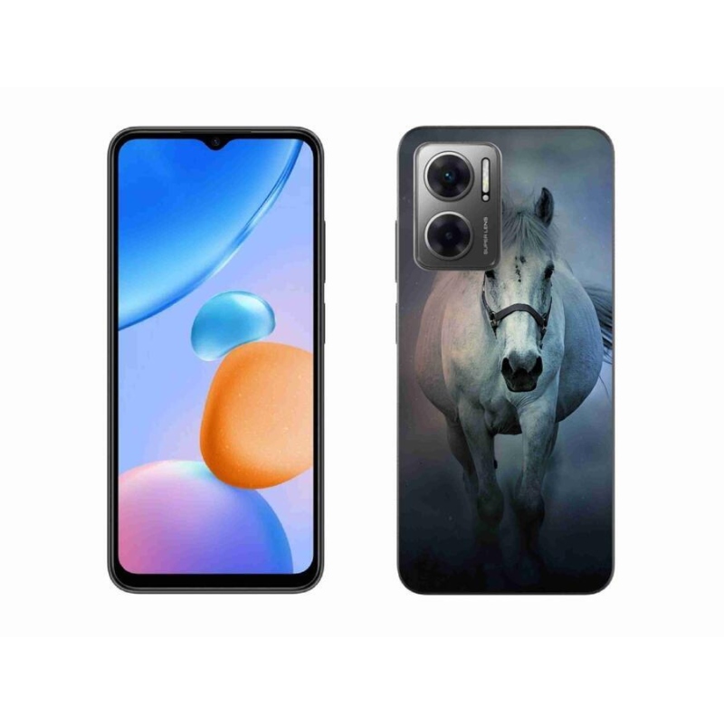 Gél tok mmCase a Xiaomi Redmi 10 5G számára - futó fehér ló