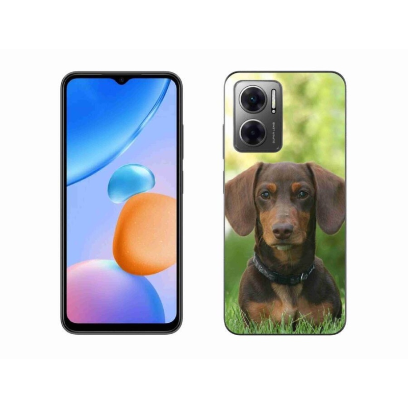 Gél tok mmCase a Xiaomi Redmi 10 5G készülékhez - barna tacskó